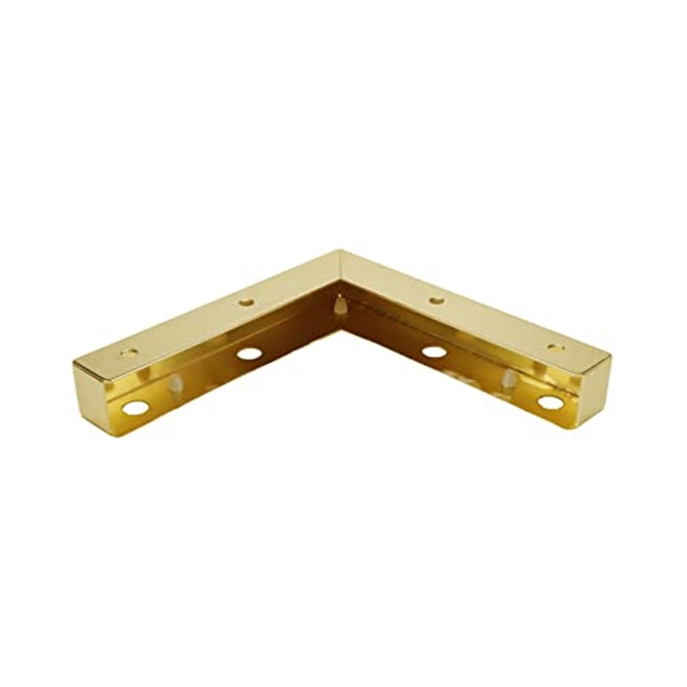 4pcs  Dresser Legs Metal Furniture Legs 1 inch / 25 mm Height for Cabinet Sofa Table Replacement Parts, with Mounting Screws, Matte Gold - Image 3