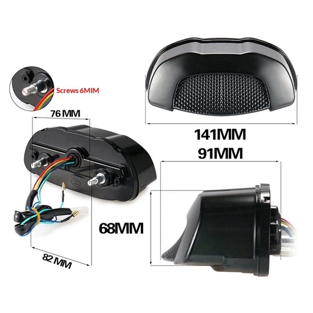 Motorcycle Brake Tail Light Integrated Turn Signals Compatible  Cruiser Sportbikes Touring Dirt Bike Standard Street Bikes - Image 5