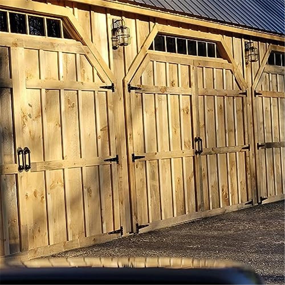 Heavy Duty T Hinge Tee T Strap Shed Gate Barn Fence Door Hinge Wrought Rustproof All Size Black (6 pcs, 8 inch) - Image 4