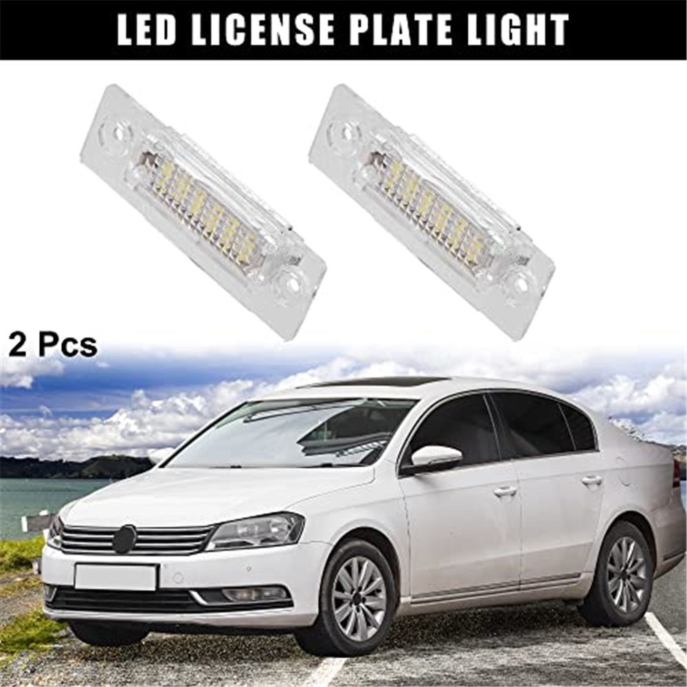 2pcs LED License Plate Light Car Number Lamp Replacement White Light License Plate LED Light, Extremely Bright Assembly - Image 2