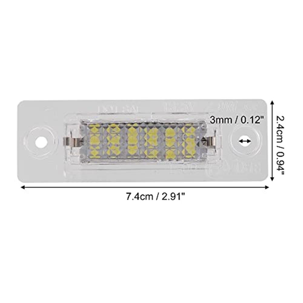 2pcs LED License Plate Light Car Number Lamp Replacement White Light License Plate LED Light, Extremely Bright Assembly - Image 5