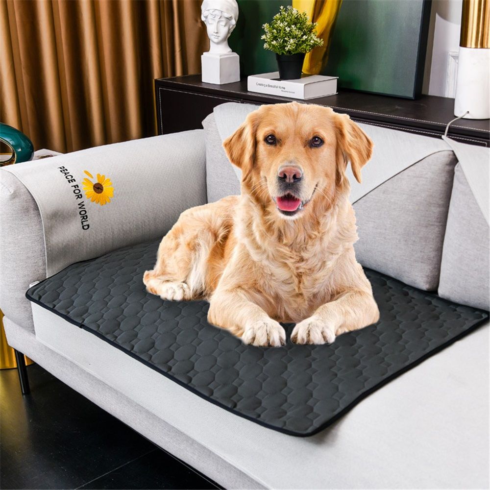 Waterproof Dog Bed Cover Pet Blanket for Furniture Bed Couch Sofa Reversible (40x52 Inch (Pack of 1), Darkgrey) - Image 1