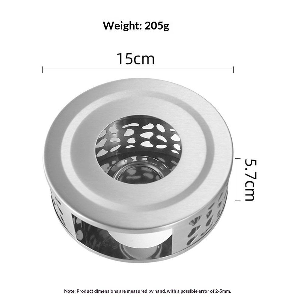 2pcs Stainless Steel Teapot Warmer, Tea Warmer for Teapot, Silver Color  hot tea stove, hot coffee stove, and tea warmer base - Image 5