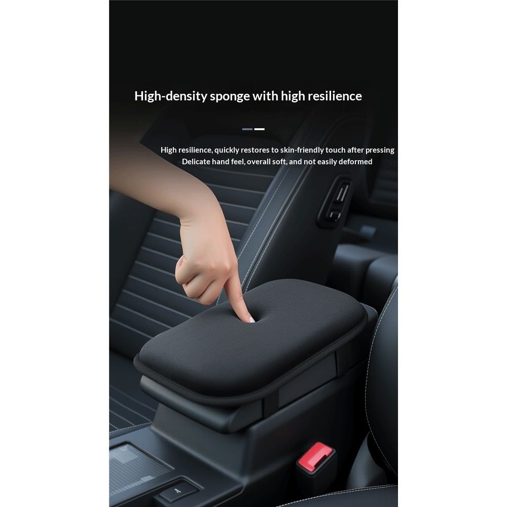 Car Center Console Cover: Memory Foam Car Armrest Cushion & Arm Rest Covering Car & Middle Console Covers & Car Armrest Cover & Center Console Cushion Car armrest （black） - Image 4