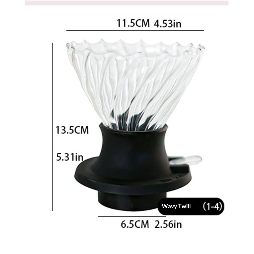 Switch Immersion Dripper Size 02 high borosilicate glass coffee pour over maker,clever coffee dripper Manual Brew Maker，Simple to operate and easy to clean - Image 5