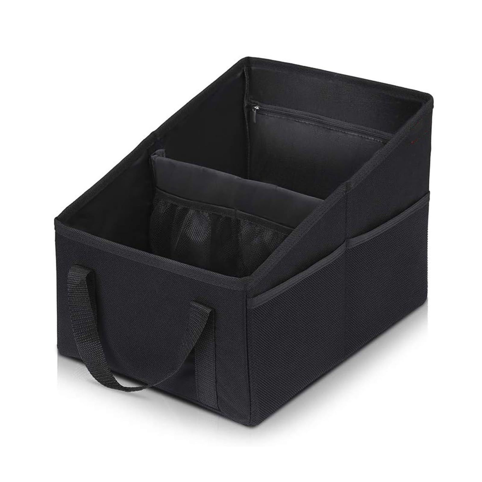 Car Seat Organizer - Passenger Seat Organizer, Collapsible Small Car Seat Storage Organizer for Console Front/Back, Automotive Backseat Organizer - Image 1
