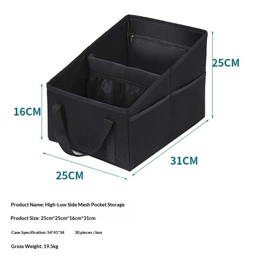 Car Seat Organizer - Passenger Seat Organizer, Collapsible Small Car Seat Storage Organizer for Console Front/Back, Automotive Backseat Organizer - Image 5