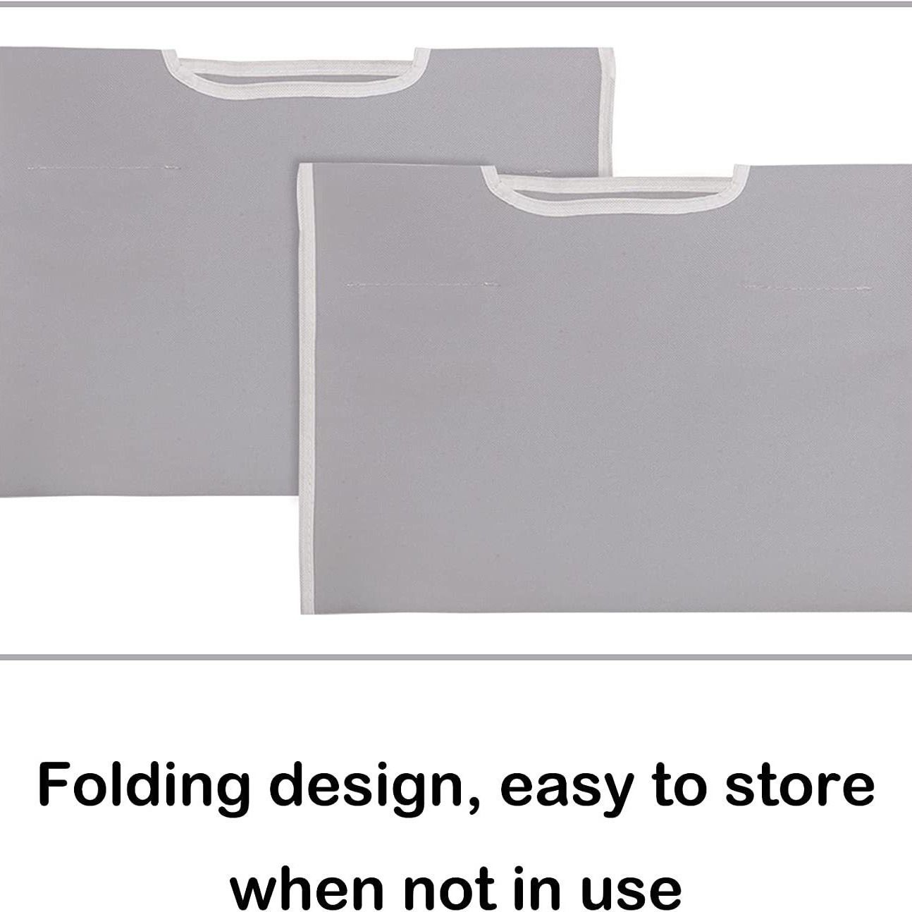 2 Pcs Laundry Sorter Replacement Bags Hamper Cart Removable Replacement Laundry Storage Organizer Bag Hamper Liner, No Hooks  (Gray) - Image 4