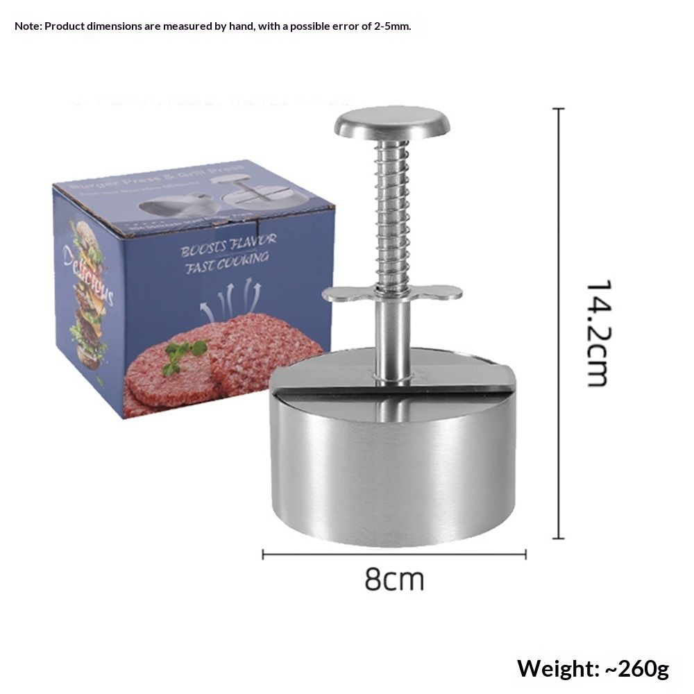 Patty Maker with Non-Stick Mold & Spring Button, Easy Use for Beef, BBQ, Cooking and Homemade Hamburger, Dishwasher Safe（Small size） - Image 5
