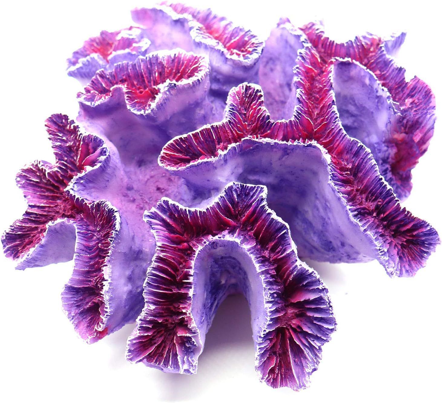 Aquarium Coral Ornaments Decor Fish Tank Plants Decoration for Aquarium Landscape,Bathroom, Beach Costal Purple - Image 4