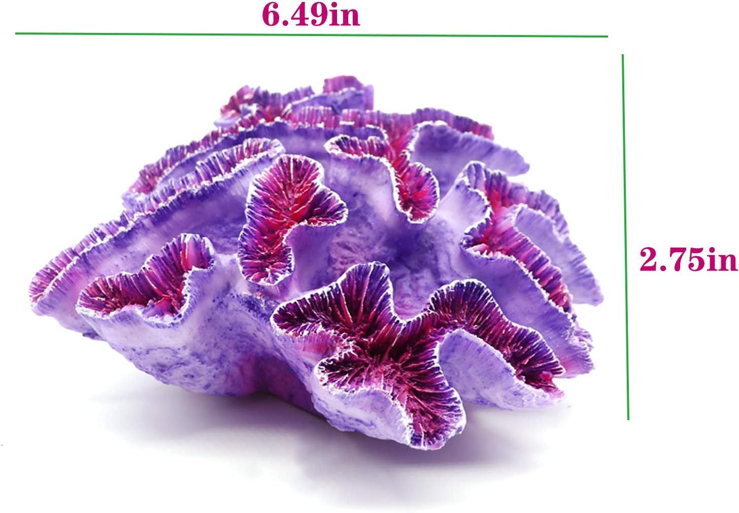 Aquarium Coral Ornaments Decor Fish Tank Plants Decoration for Aquarium Landscape,Bathroom, Beach Costal Purple - Image 5
