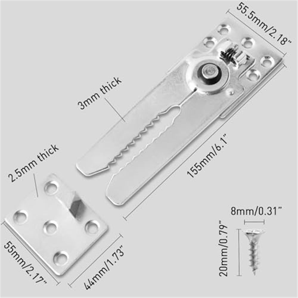 2 Pack Sectional Couch Connector Screws, Heavy Duty Sofa Connectors for Sectionals, Couch Clamps to Make Sectional Stay, Multi-Card Design Furniture Connectors - Image 2