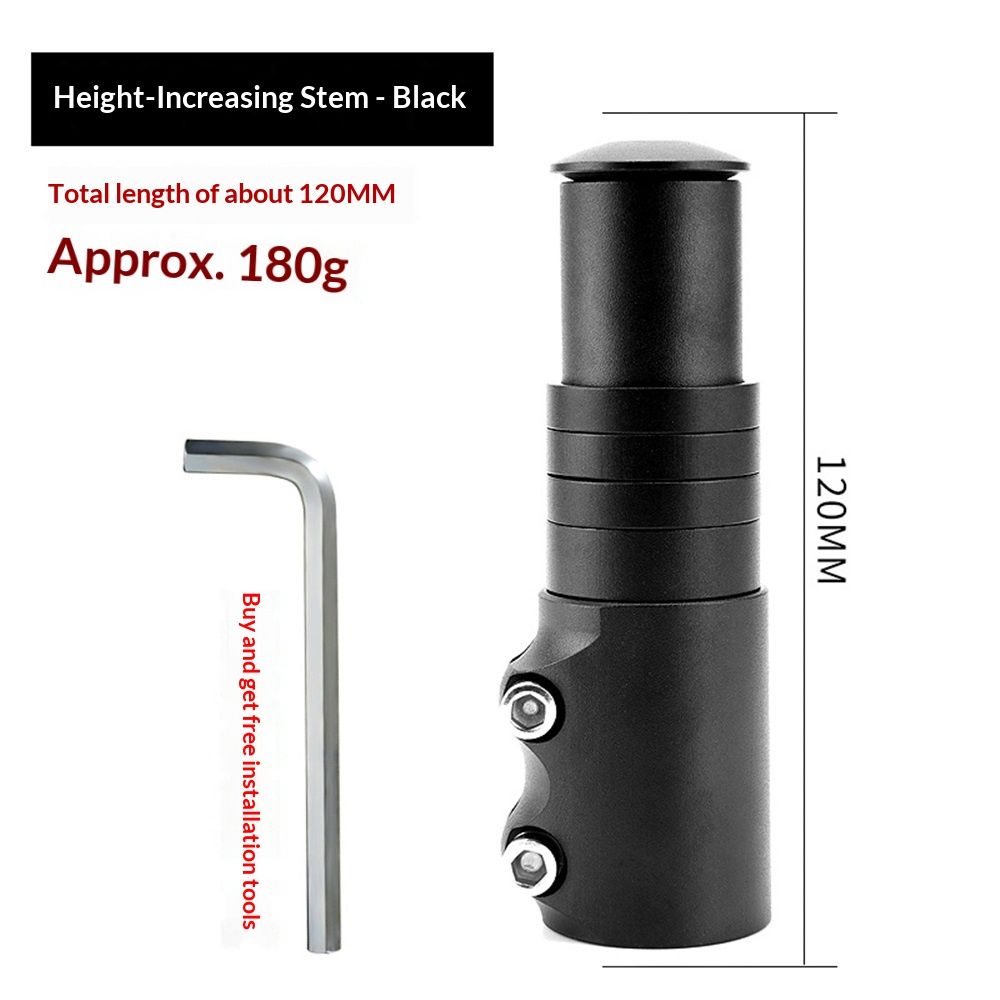 Bike Stem Riser Adjustable Bicycle Handlebar Extender Increases Bar Height Up to 5.3