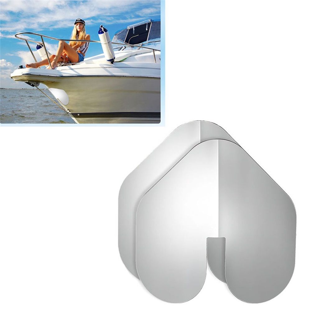 2 Pcs Bow Guard for Boats- Stainless Steel Boat Bow Protector Notched- Bow Keel Guard with Adhesive for Protection Boats Ships from Wear and Scratches - Image 1