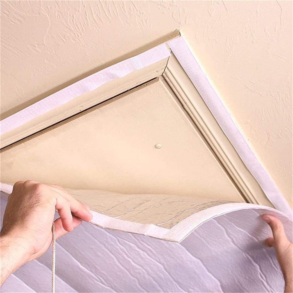 Attic Armour Attic Fan Cover, Door Whole House Attic Ceiling Fan Shutter Seal Cover, Whole House Fan Cover, 129 * 129cm（50.79in） - Image 3