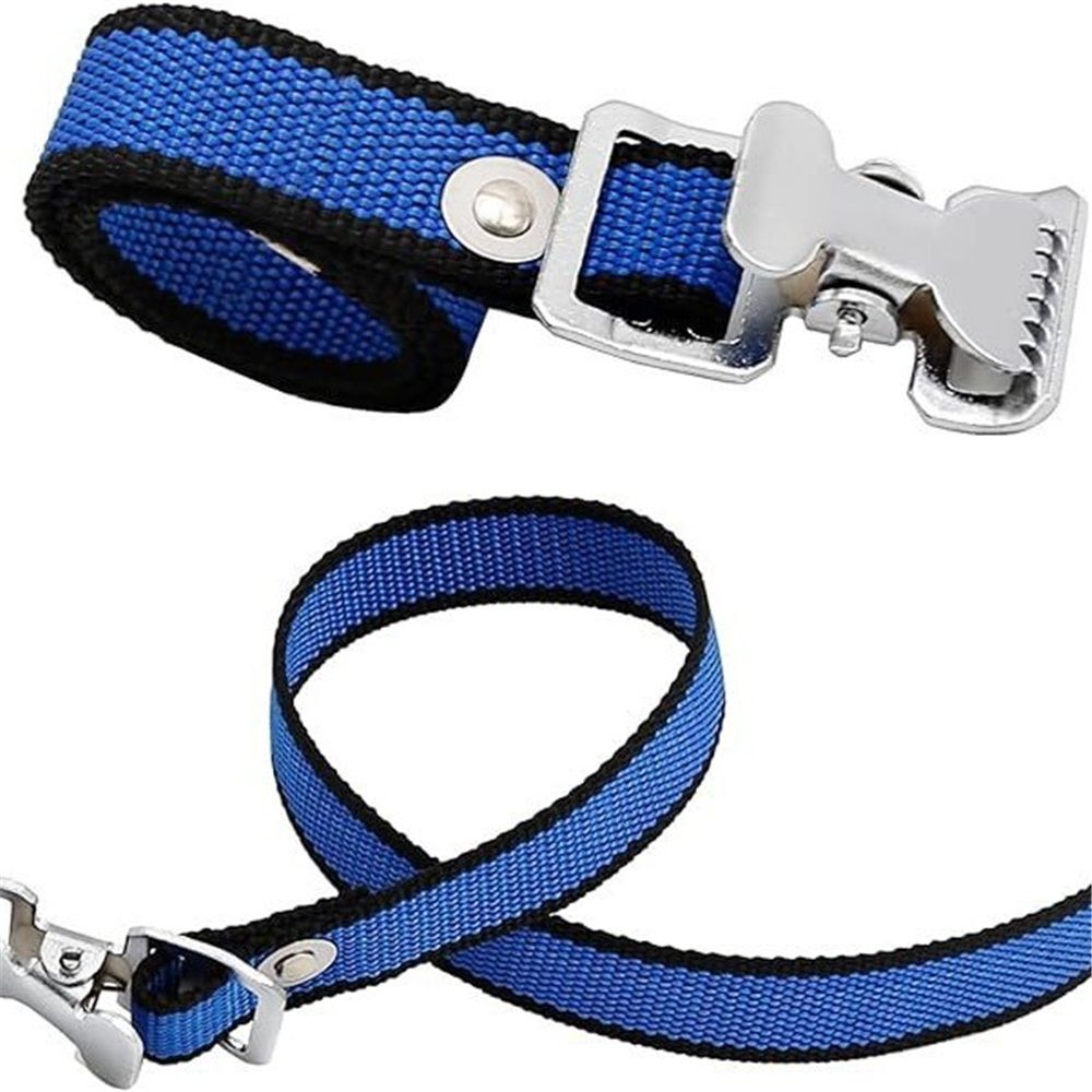 4PCS Drywall Stilts Straps, Adjustable Drywall Foot Band Straps Kit,Replacement Part for Stilts, 4 Shoe Straps + 8 Screws + 8 Spacers, Blue - Image 2