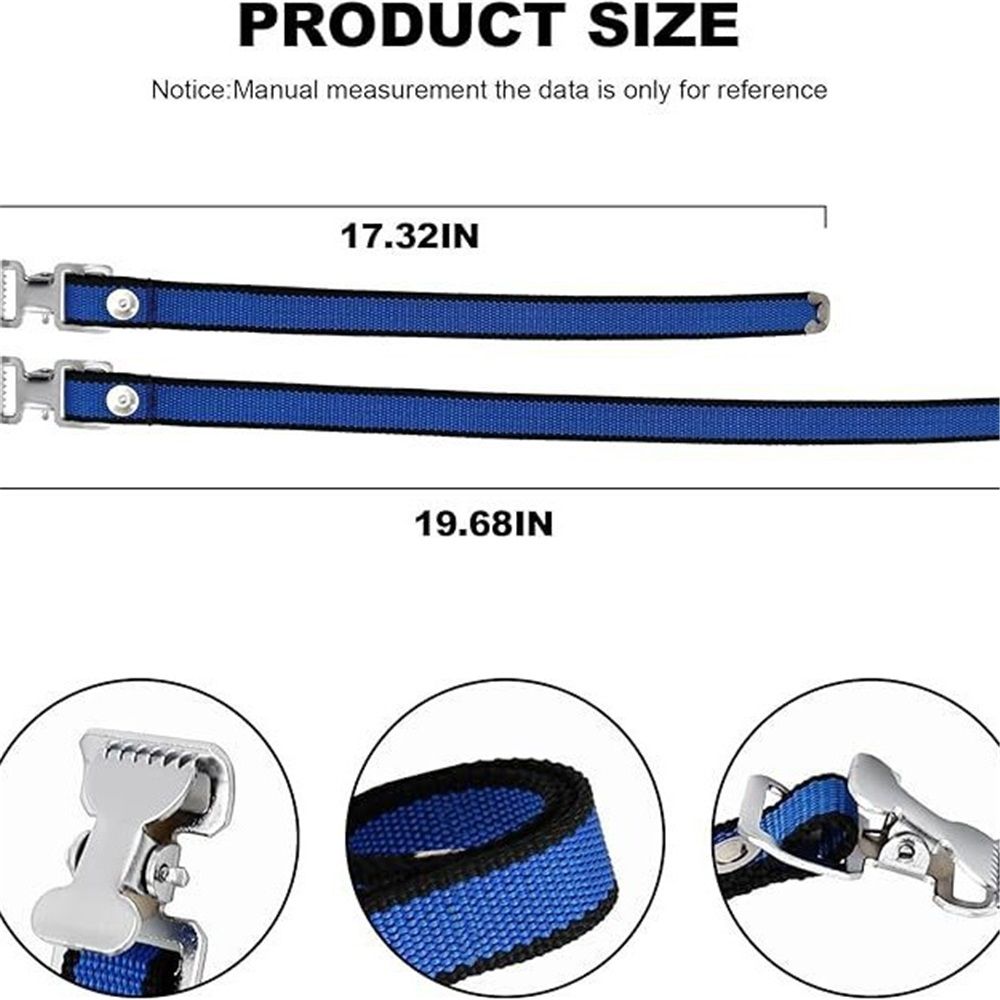 4PCS Drywall Stilts Straps, Adjustable Drywall Foot Band Straps Kit,Replacement Part for Stilts, 4 Shoe Straps + 8 Screws + 8 Spacers, Blue - Image 3