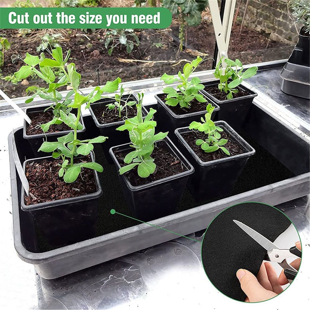 47.2*39.4 inch Automatic Plant Watering Mat  System Wick Cord for Seed Starter Tray Capillary Mat for Seedling Capillary Matting for Potted Plants Greenhouse Gardening - Image 3
