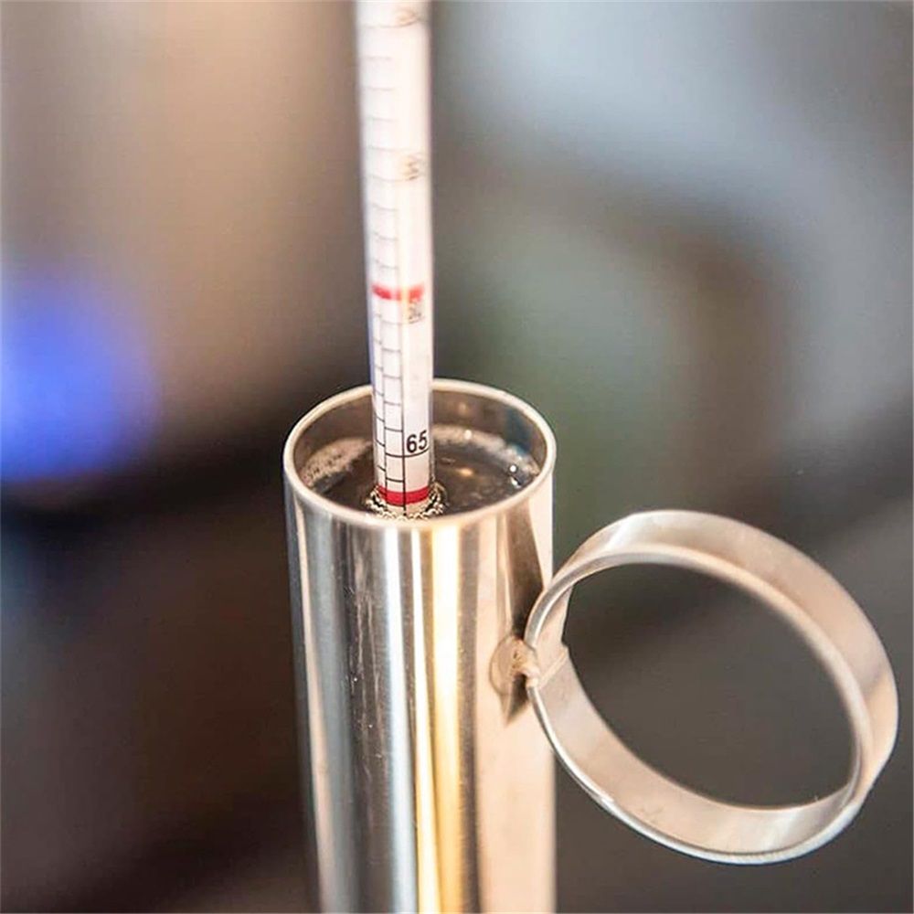 Maple Syrup Hydrometer Test Cup Kit - Maple Syrup Density Kit, Baume and Brix Scale, Stainless Steel Maple Syrup Kit with Cleaning Brush - Calibrated to Create Pure Maple Syrup - Image 5