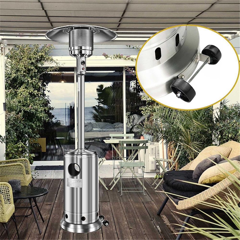 Universal Patio Heater Wheel Kit-Easy to Move/Install-Gas Patio Heater Replacement Universal Movable Wheel, Patio Heater Parts Outdoor Umbrella Gas Heater Wheel - Image 5