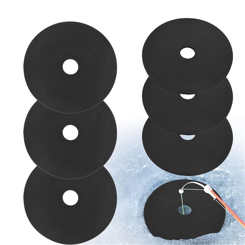 6 Pcs Ice Fishing Hole Covers- 12 Inch Ice Fishing Hole Insulator Covers- Ice Fishing Safety Hole Cover Lids for Fish Houses Winter Fishing Accessories - Image 2