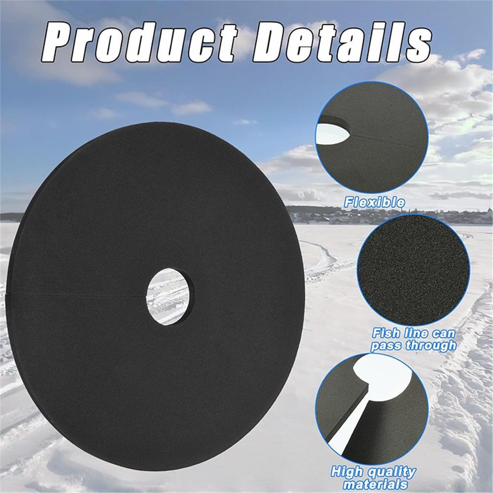 6 Pcs Ice Fishing Hole Covers- 12 Inch Ice Fishing Hole Insulator Covers- Ice Fishing Safety Hole Cover Lids for Fish Houses Winter Fishing Accessories - Image 4