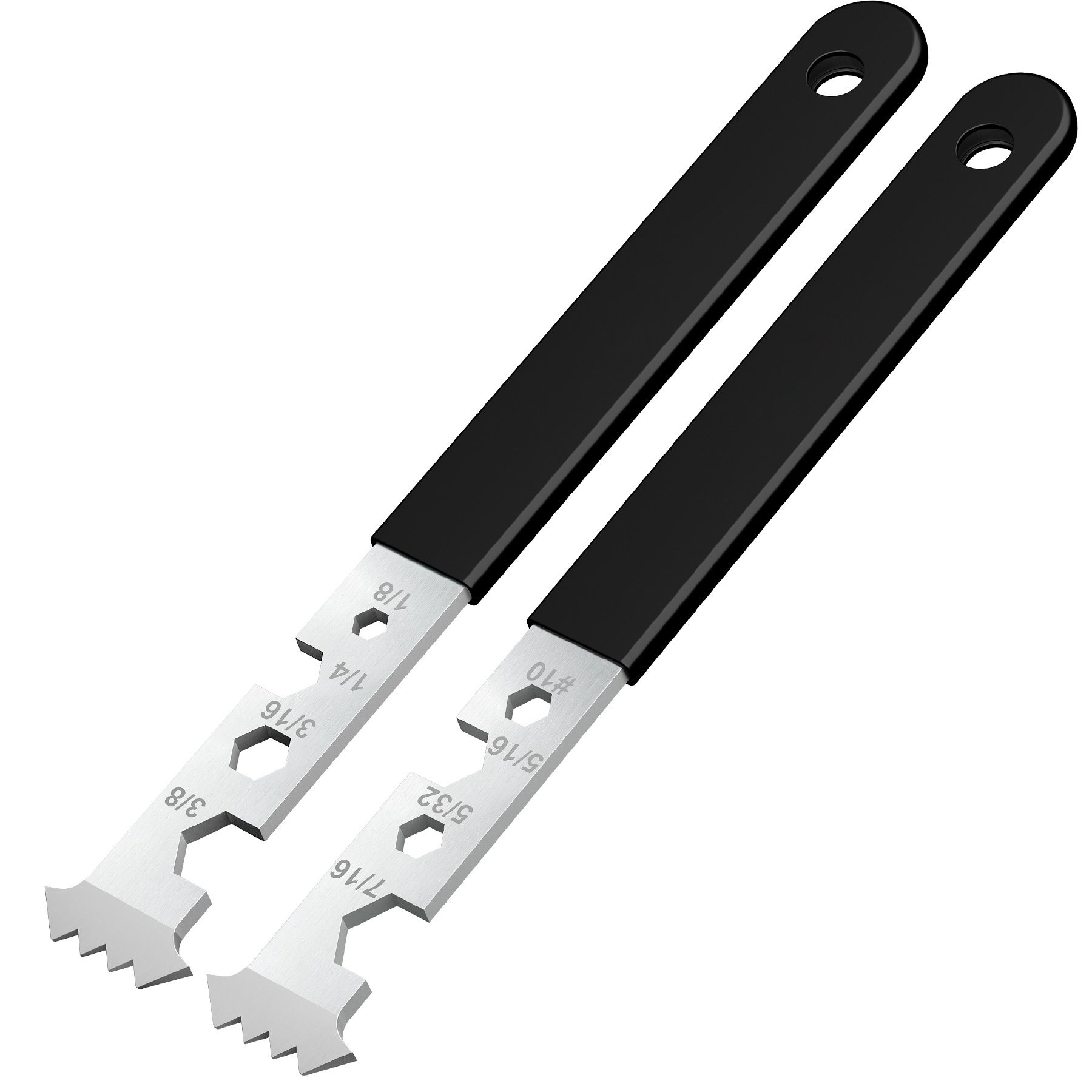 2-in-1 Paver Removal Tool with Hex Wrench, 2 Pcs Set Paver Puller Tool with Double Joint Scraper, Micro-Tooth Groove & Non-Slip Handle - Image 1