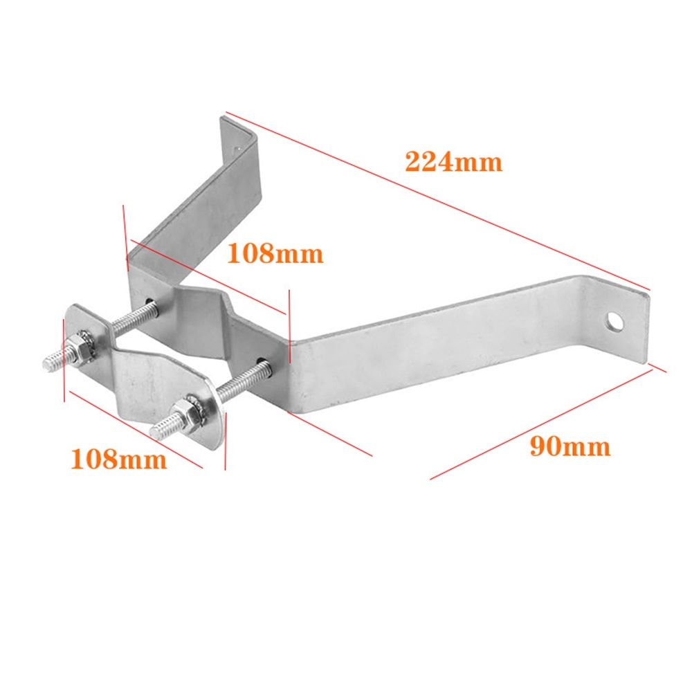 4” Heavy-Duty Wall Mount Pair for TV Antenna Mast with (2) Brackets & Lag Bolts  Heavy-Duty Wall Mount Pair with Brackets & Lag Bolts for TV Antenna Mast - Image 3