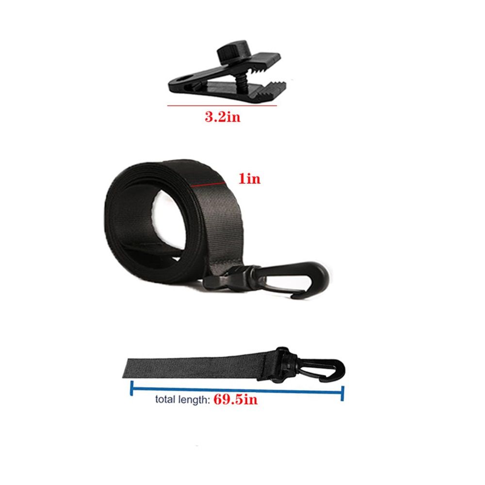 Upgraded Pool Solar Cover Reel Straps,24 Pcs Including 8 Snap-Lock Solar Cover Clips,8 Pcs 3 Times Denser Nylon Solar Cover Straps,8 Hook - Image 2
