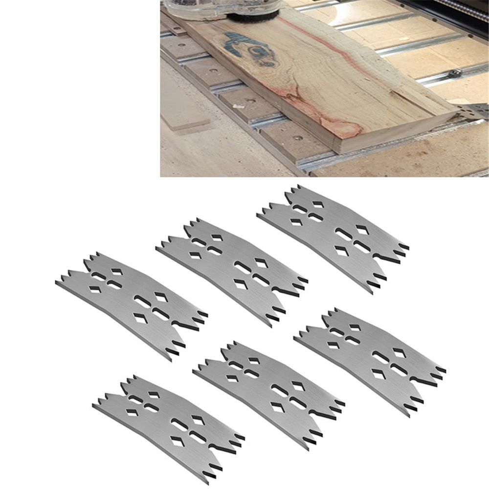 6PCS Slab Clamping Dogs for Woodworking Tools, Pinch Dogs Router Sled for Flattening Slabs,Bench Dog Hold Down Clamps for CNC and Panel Processing - Image 2