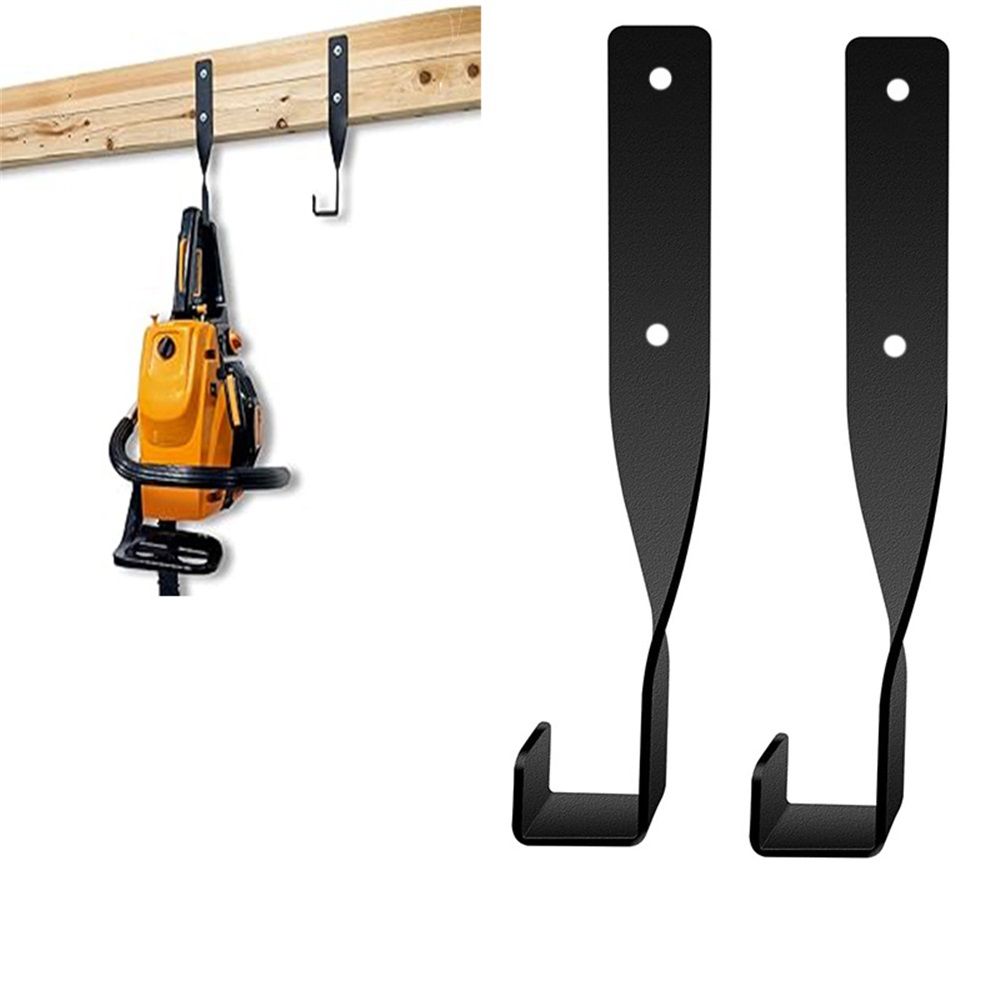 4PCS Chainsaw Wall Mount Holder Backpack Blower Rack Accessories and Tools for Garage Wall，Weed Eater String Trimmer Hanger Buddy Chain Saw Storage Rack Hook (4 Pcs) - Image 2