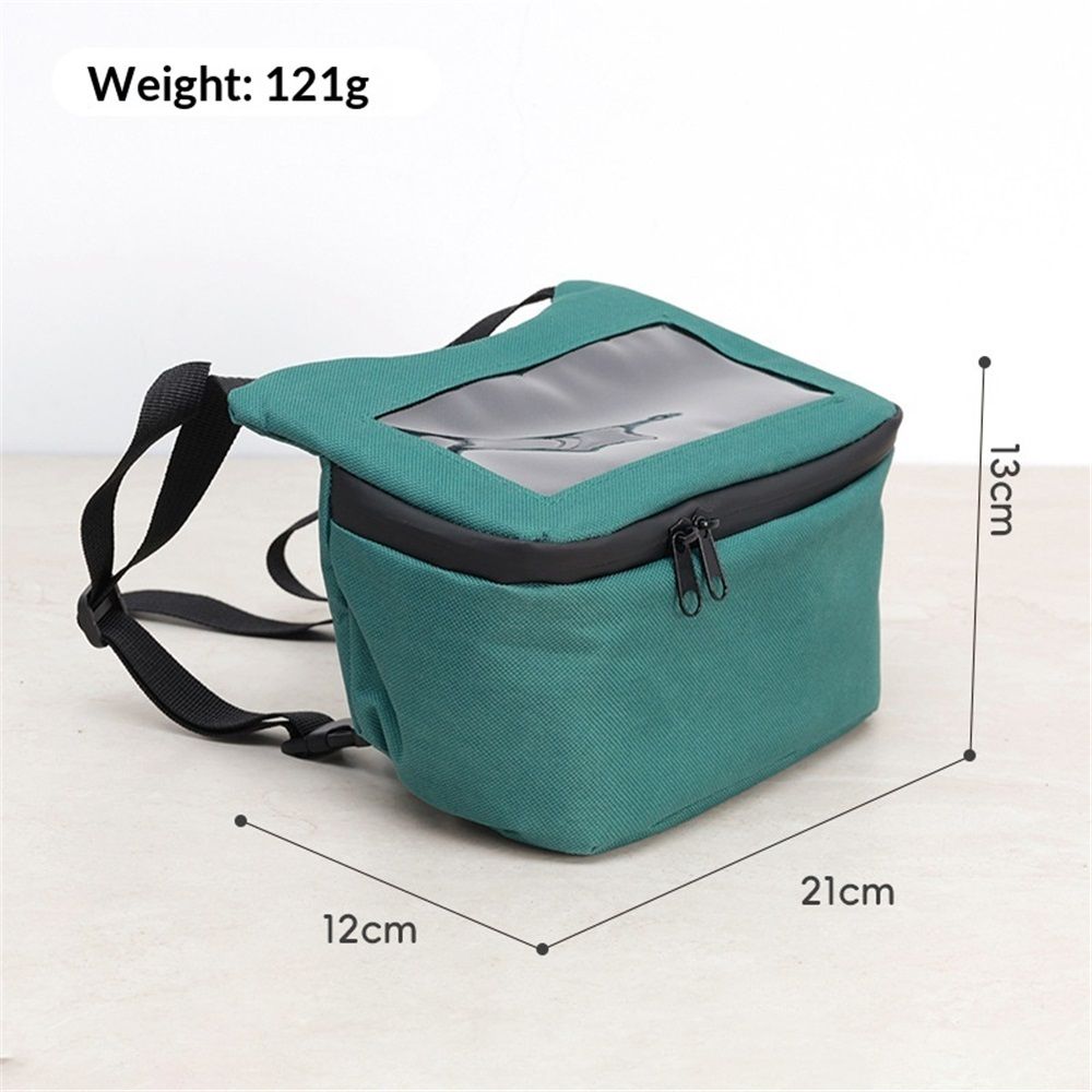 Bike Handlebar Bag – Exterior with Quick-Access Waterproof Zipper, Spacious Storage – Ideal for Cycling, Commuting and Adventure Rides (green) - Image 3