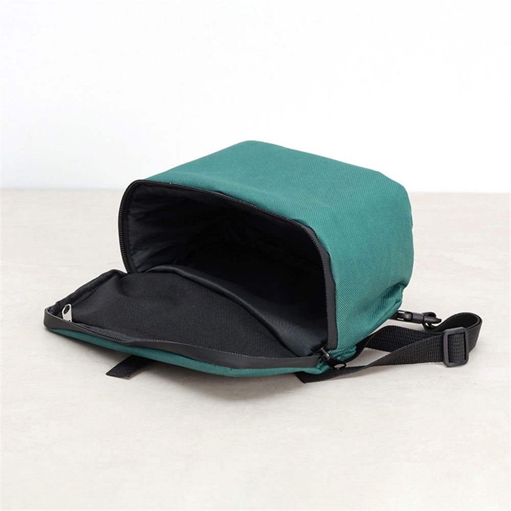 Bike Handlebar Bag – Exterior with Quick-Access Waterproof Zipper, Spacious Storage – Ideal for Cycling, Commuting and Adventure Rides (green) - Image 4