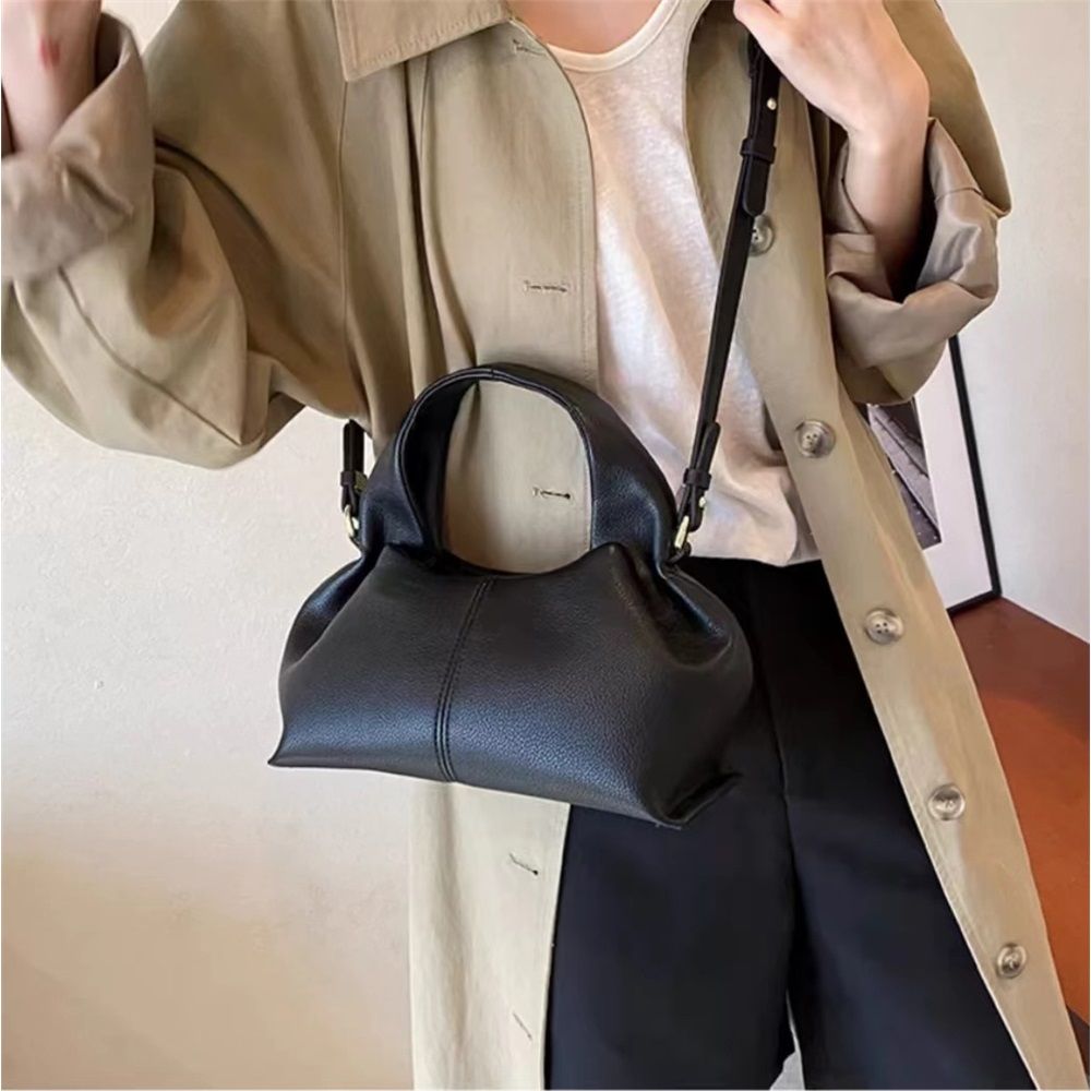 Crossbody Bag Purse Satchel Handbag for Women Shoulder Bag Chic Cloud Bag Purse, Cute Cloud Handbag for Women (black) - Image 4