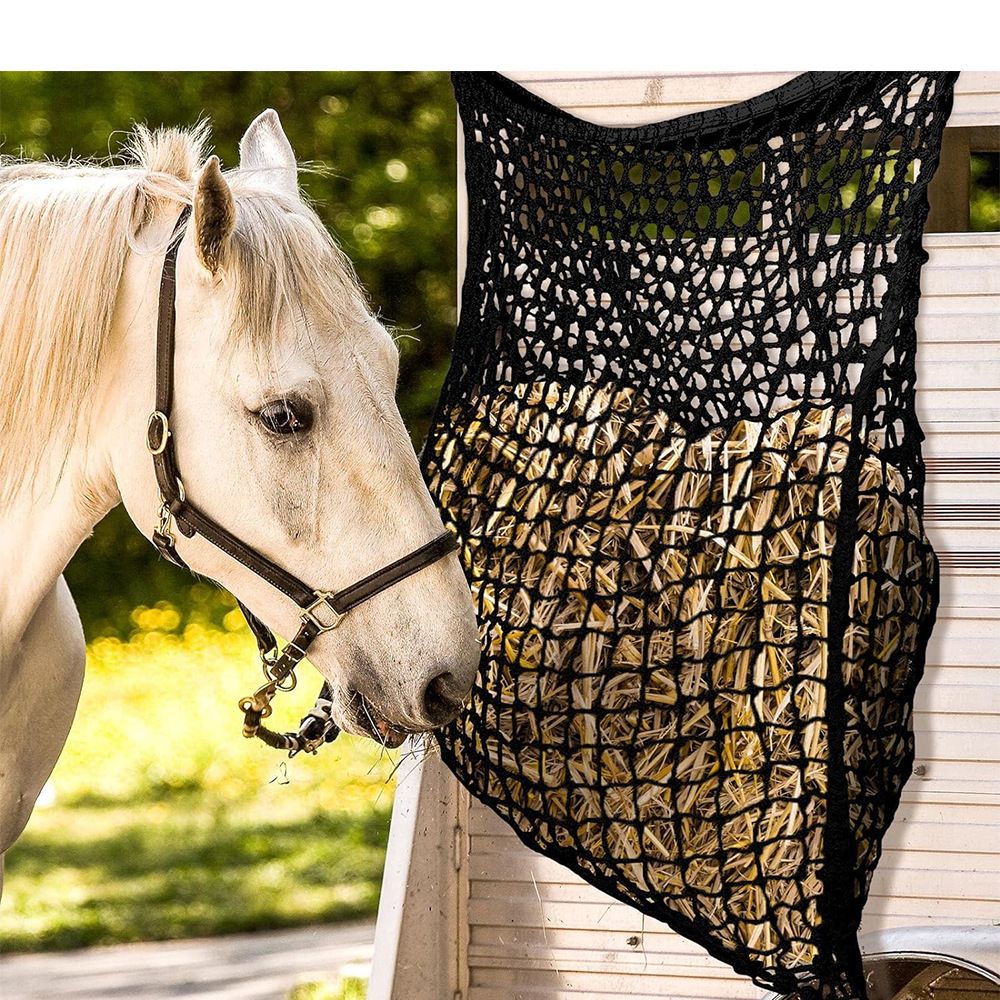 2 PCS Slow Feed Hay Net，31.5