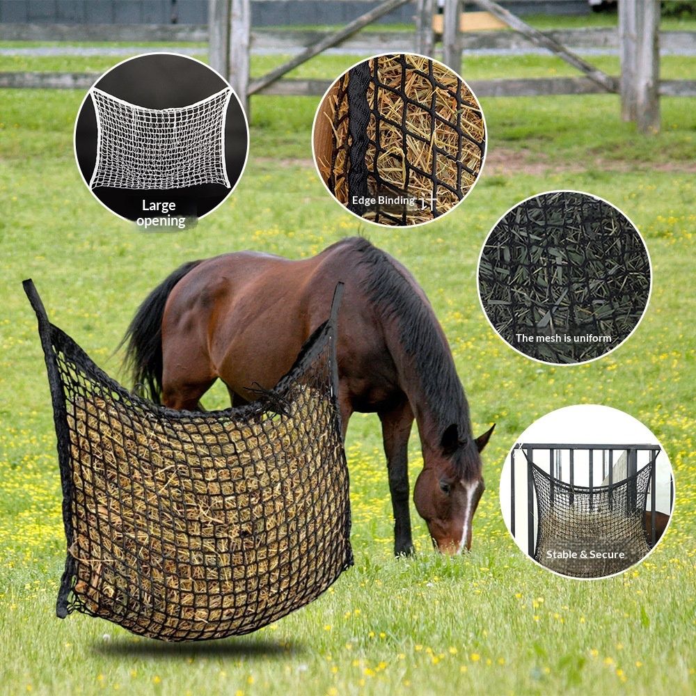 2 PCS Slow Feed Hay Net，31.5