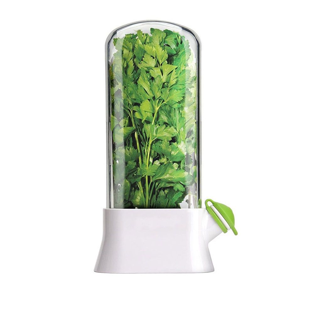 For Refriger Sp-Saving Cilantro Container for Fridge - Herb Saver for Cilantro, Mint & Asparagus (white) - Image 3