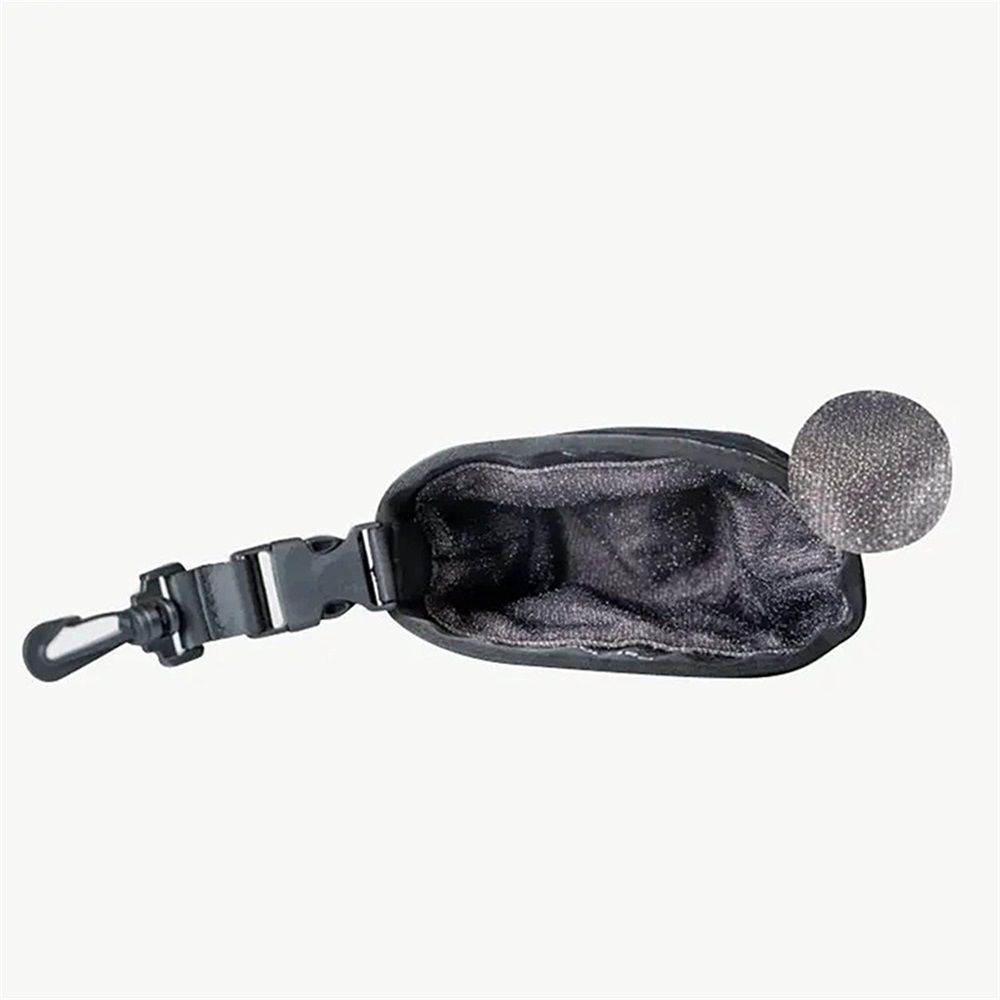 Golf Club and Golf Ball Cleaning Bag, Waterproof Clean Face Technology Liner, Detachable Clip, Machine Washable, Cleans Club Grooves, Dry Exterior (black,oniy bag) - Image 3