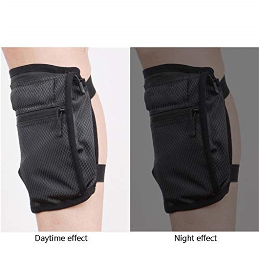 2 pack Cell Phone Holster for and Hikers, Non-Slip Band Smartphone Holder with Adjustable Straps, All Purpose Sport Bag Sport Leg Band for Running, Walking, Equestrian, Black - Image 4