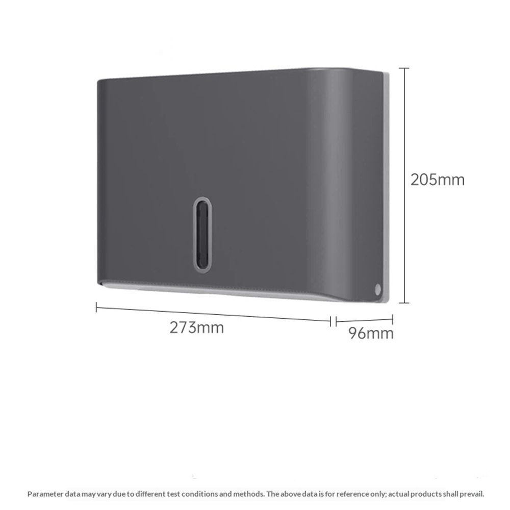 Paper Towel Dispenser Wall Mount, Adhesive Drilling Multifold Fold Commercial Hand Towel Dispenser (gray,Excluding tissues) - Image 4