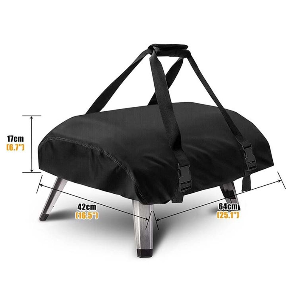 Outdoor Pizza Oven Cover Handheld Convenient Gas Oven 420D Oxford Dustproof and Waterproof Cover(63*41*16CM) - Image 5