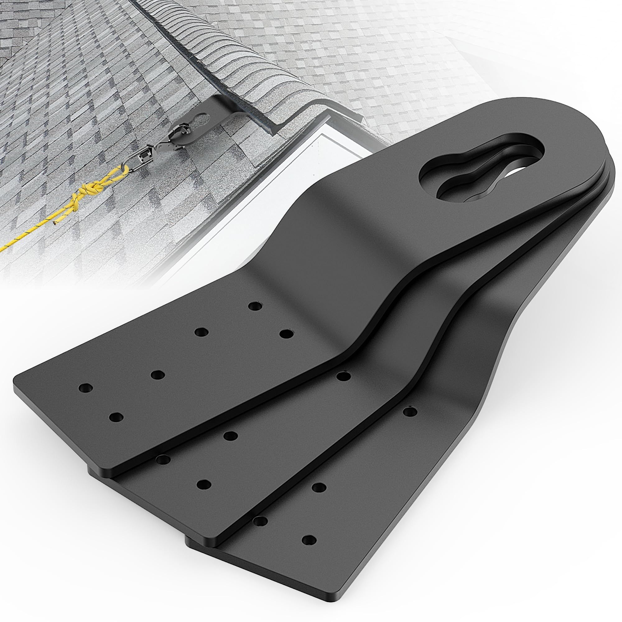 Roof Safety Anchor Hitch Clip,Roof Anchors For Fall Protection Connects To Wood Surfaces,Permanent Roof Anchor Use With Roofing Harness, 3pcs - Image 3