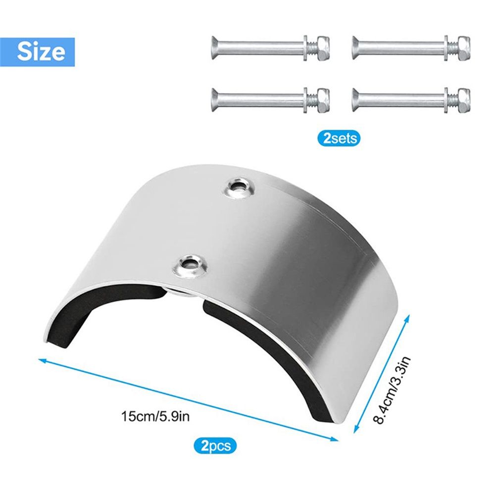 2 PCS Drywall Stilt Replacement Part, Stilt Accessories Made of Aluminium Alloy, Curved Plate for Fixed Legs, Suitable for Home Improvement, Plastering, Painting and Wiring - Image 5