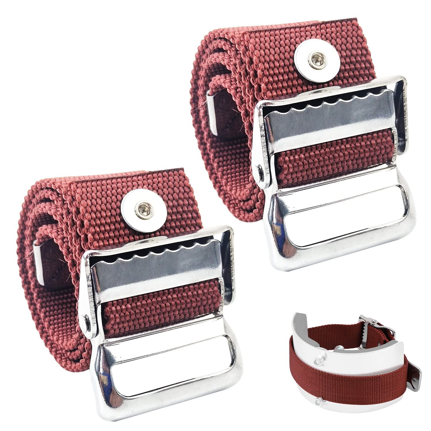 2PCS Drywall Stilts Leg Band Straps, Drywall Stilt Replacement Part Stilts Straps, Nylon Adjustable Leg Fixation Strap Kit, for Street Performance, Home Improvement - Image 1