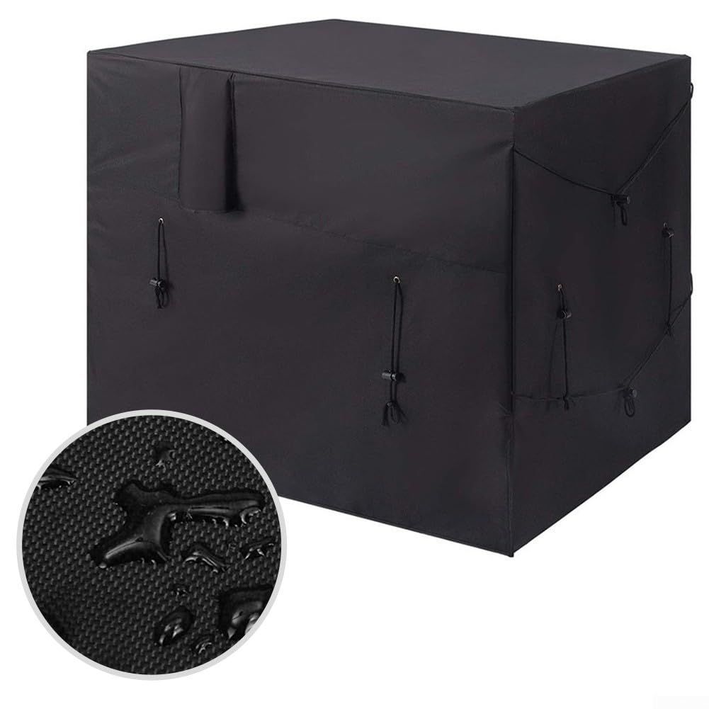 210D Waterproof Oxford Fabric Pool Heat Cover for Outdoor Units with Adjustable Drawstrings, Winter Protection for Spa Equipment - Image 3