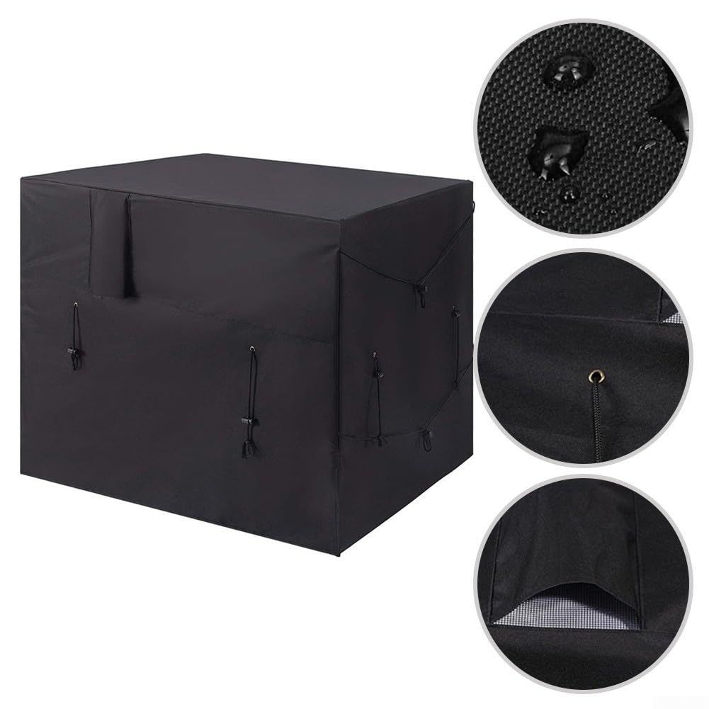 210D Waterproof Oxford Fabric Pool Heat Cover for Outdoor Units with Adjustable Drawstrings, Winter Protection for Spa Equipment - Image 4
