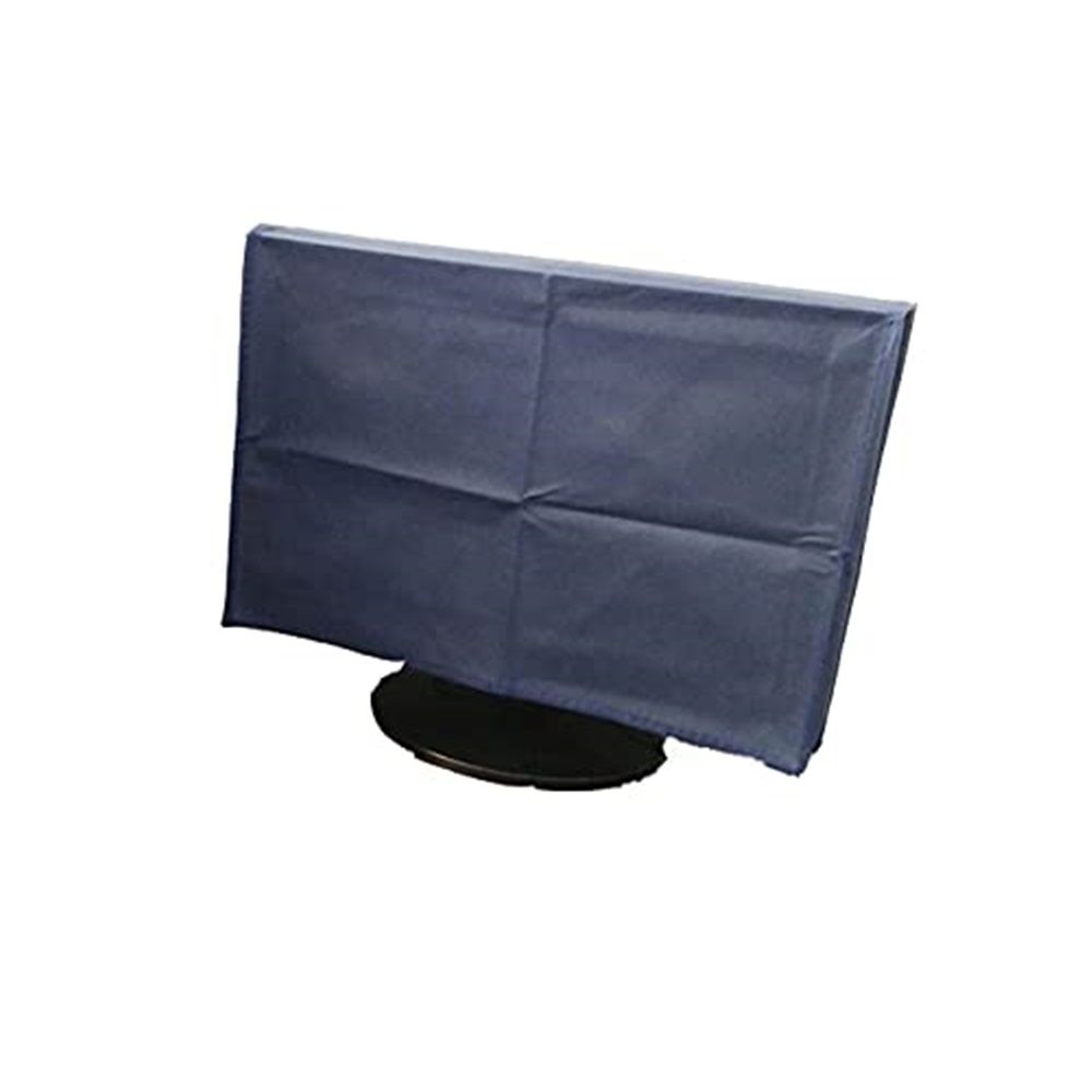 3 Pieces Computer Dust Cover Monitor + Keyboard+ Computer Host Pc Dust Proof Computer Covers Case Computer Dust Cover for Desktop Pc CPU Tower Protector (22'' Monitor Set Blue) - Image 3