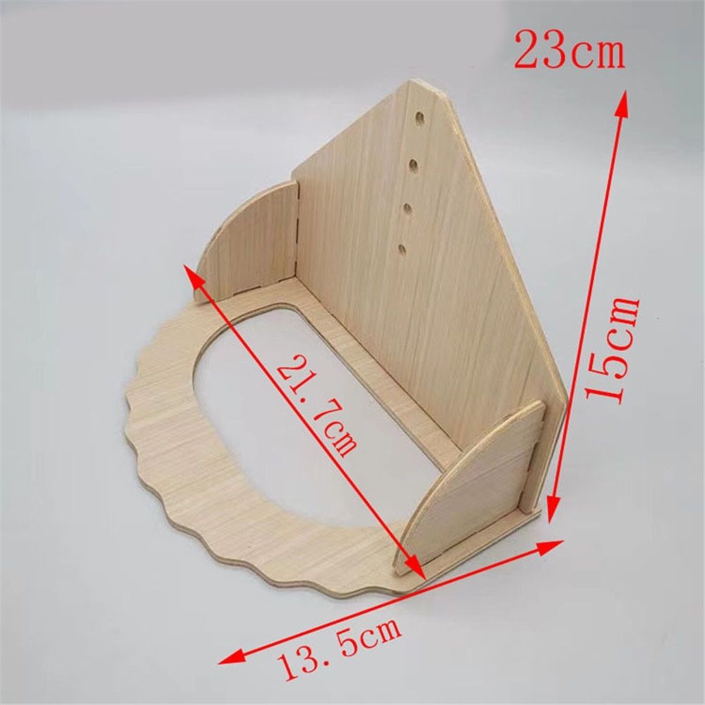 Hamster Wheels Wooden Silent Running Wheel for Gerbil, Mice, Guinea Pigs Dwarf  Hamster (21cm) - Image 4