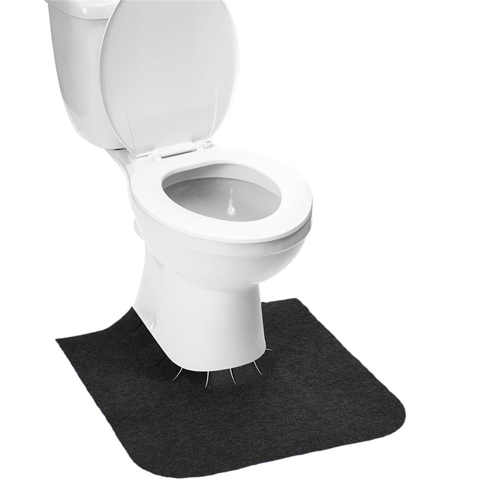 Round Commode Potty Training Mats for Boys, Toilet Training Mats, Potty Training Toilet Rugs, Toilet Rugs u Shaped Washable,Toilet mats for Bathroom(6 Pack) - Image 2
