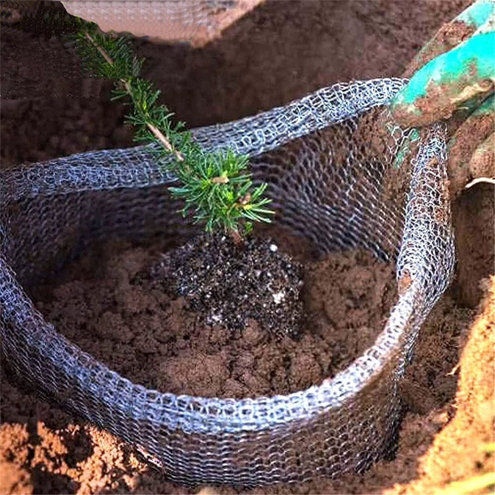 4-Piece  Stainless Steel Plant Root Guard Baskets: Protects Plants, Flowers & Vegetables from Gophers & Voles - Flexible & Easy to Install - Silver, Indoor/Outdoor Use（12*6inch） - Image 3